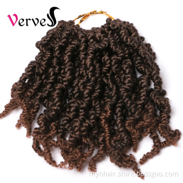 Synthetic Crochet Hair Extensions 10 inch 15 strands/pack Ombre Crochet Twist Braids Fiber Spring Pre-twisted Braids